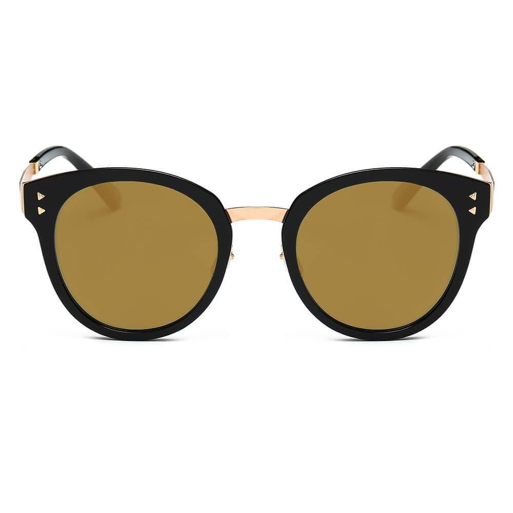 LENOIR  Women Oversized Mirrored Cat Eye Sunglasses - Cramilo Eyewear -  Stylish & Trendy Eyewear